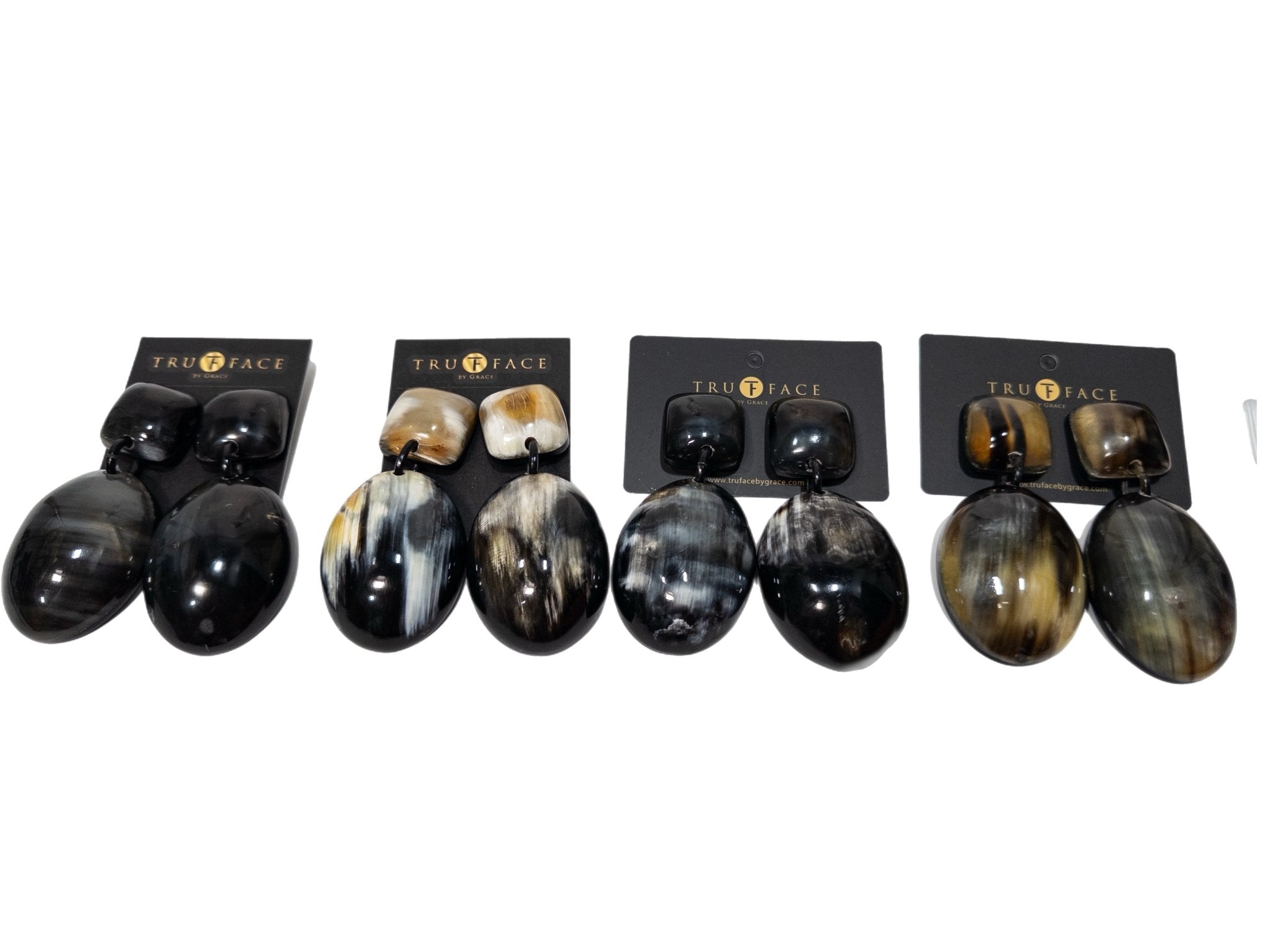 Afro Color Pop Horn Earrings