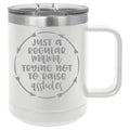 Just a Regular Mama Trying Not to Raise A**holes 15 oz Polar Camel Coffee Mug with Sliding Lid