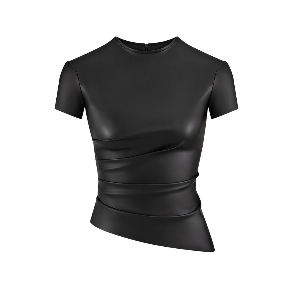 Alchemy Faux Leather Crop Top