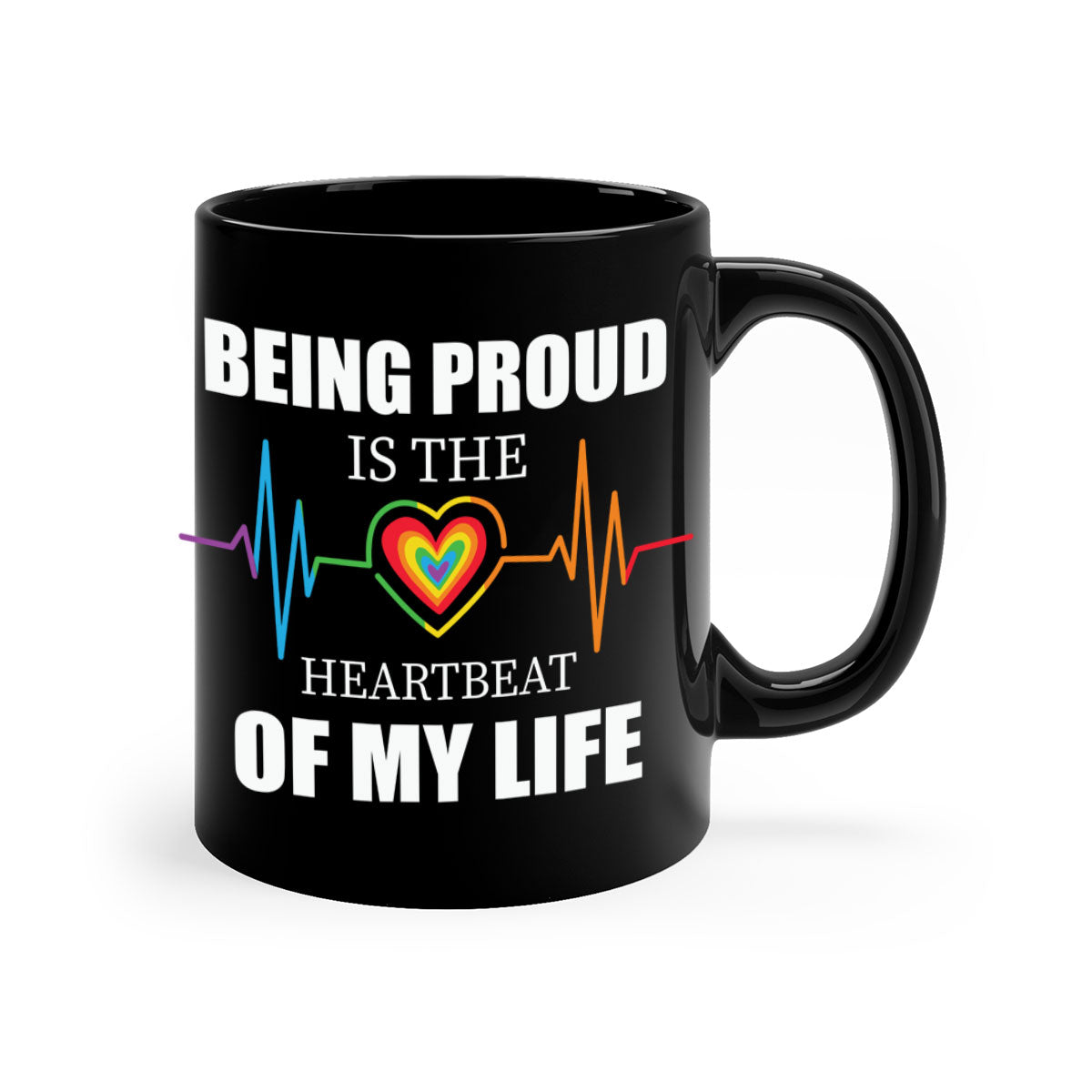 being proud is the heartbeat lgbt 158#- lgbt-Mug / Coffee Cup