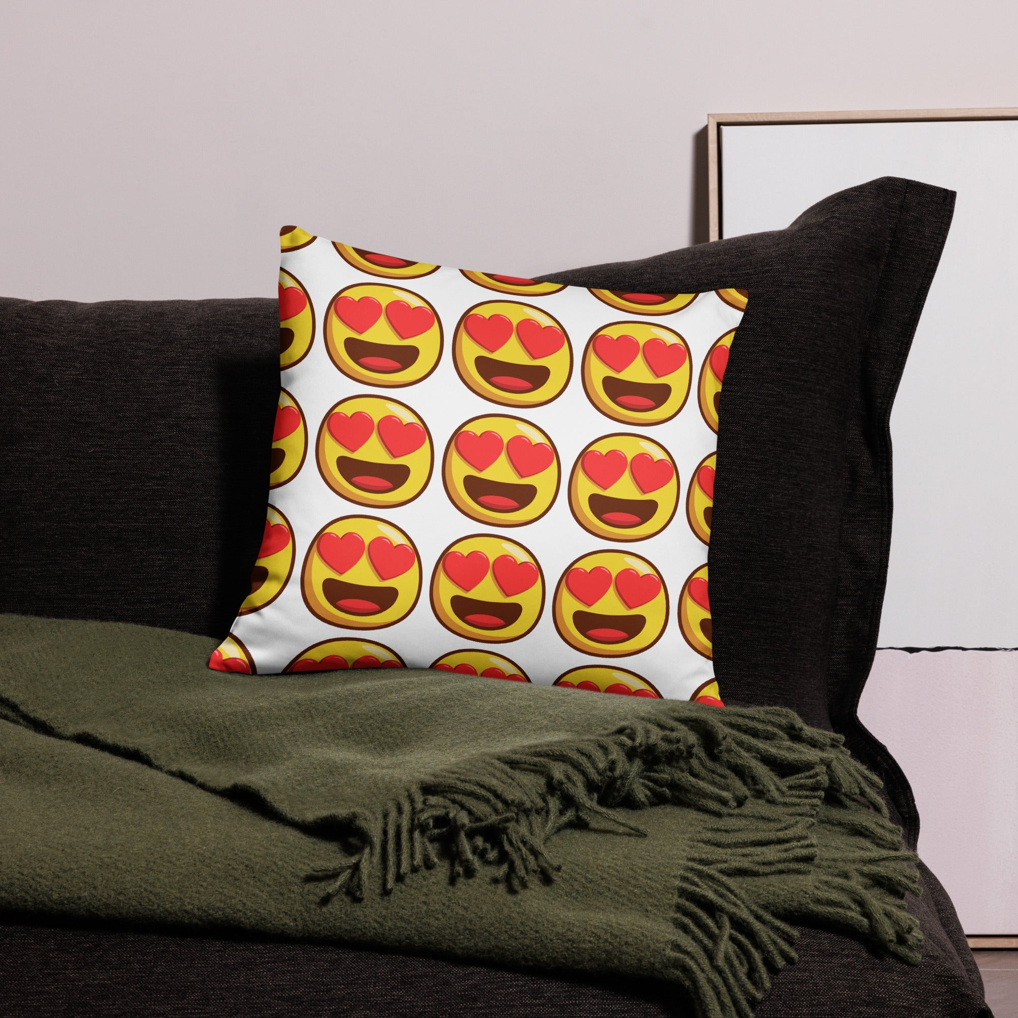 Nothing But Love Emoji Basic Pillow