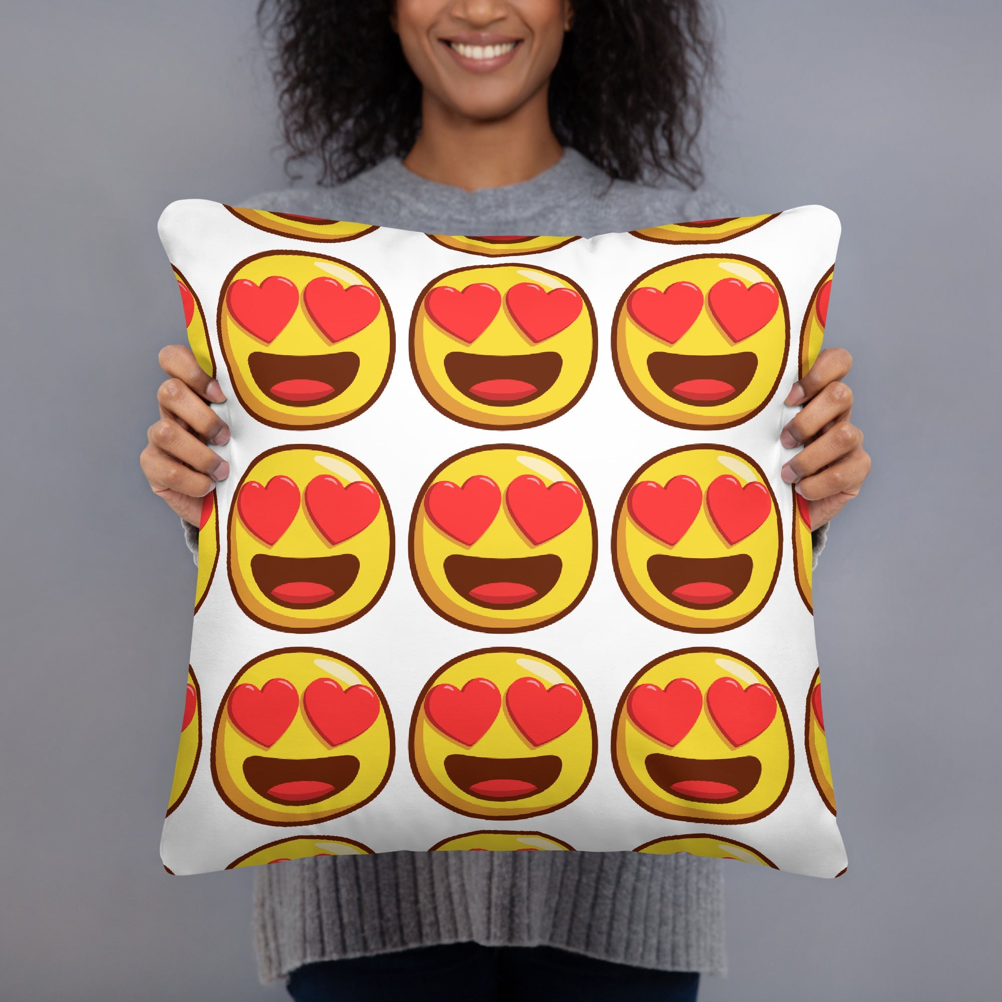 Nothing But Love Emoji Basic Pillow