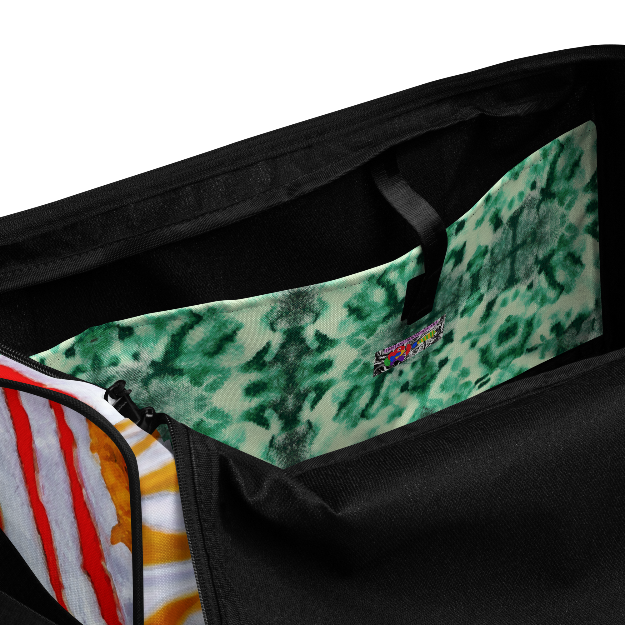 Shibori Watercolor Thumbprint Duffle bag