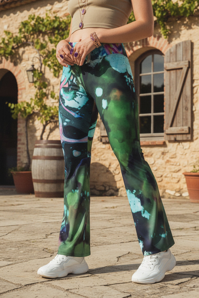 Midnight Dream High Waist Flare leggings