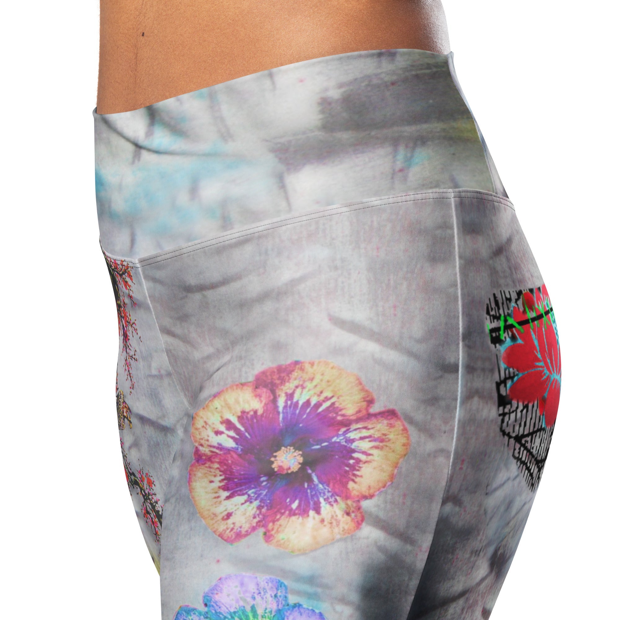 Kabloom High Waist Flare leggings