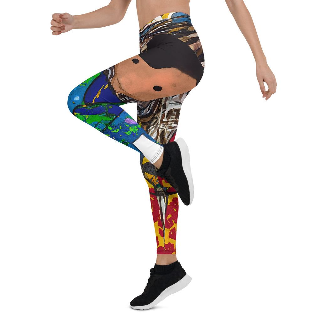 Flower Tikes Low Waist Leggings