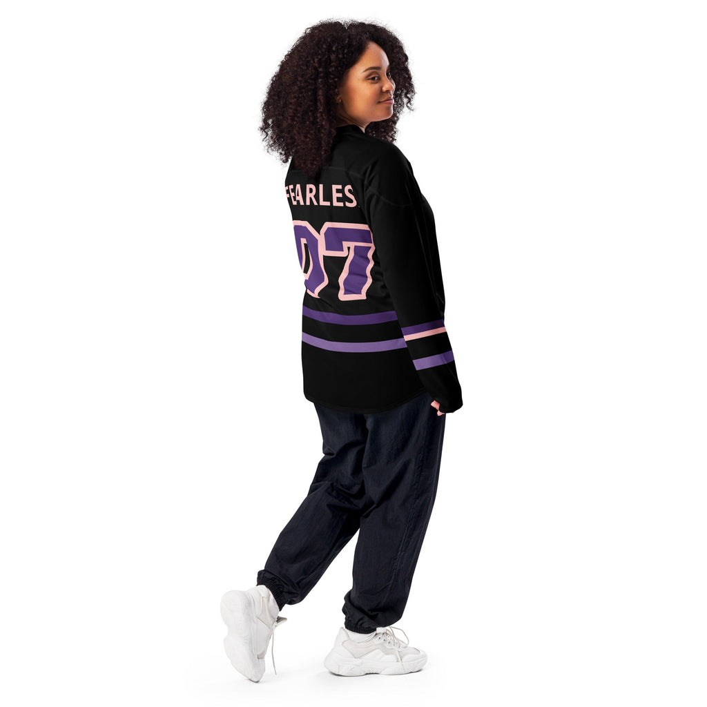 Midnight Crew Hockey Jersey | Women's Black & Purple — Hunter & Havoc