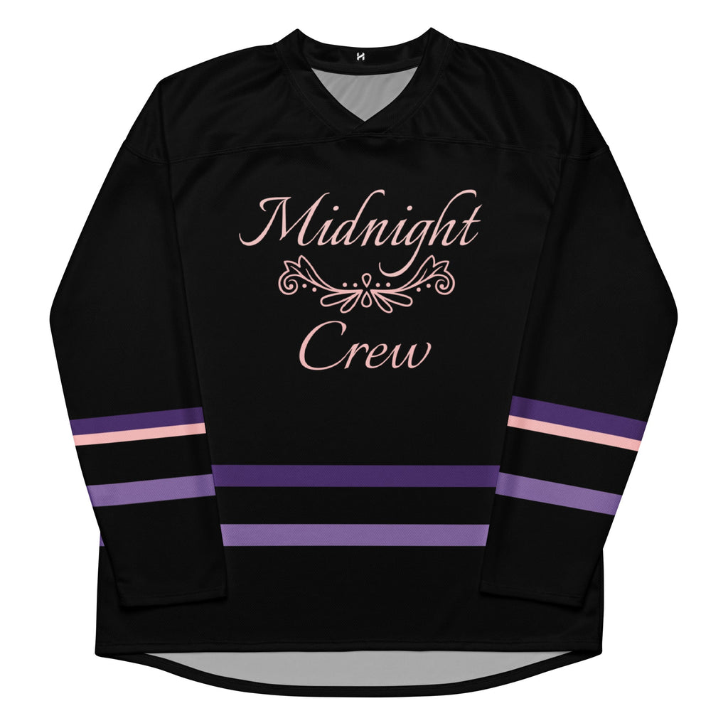 Midnight Crew Hockey Jersey | Women's Black & Purple — Hunter & Havoc