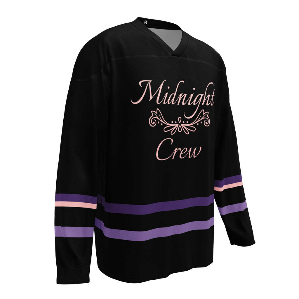 Midnight Crew Hockey Jersey | Women's Black & Purple — Hunter & Havoc