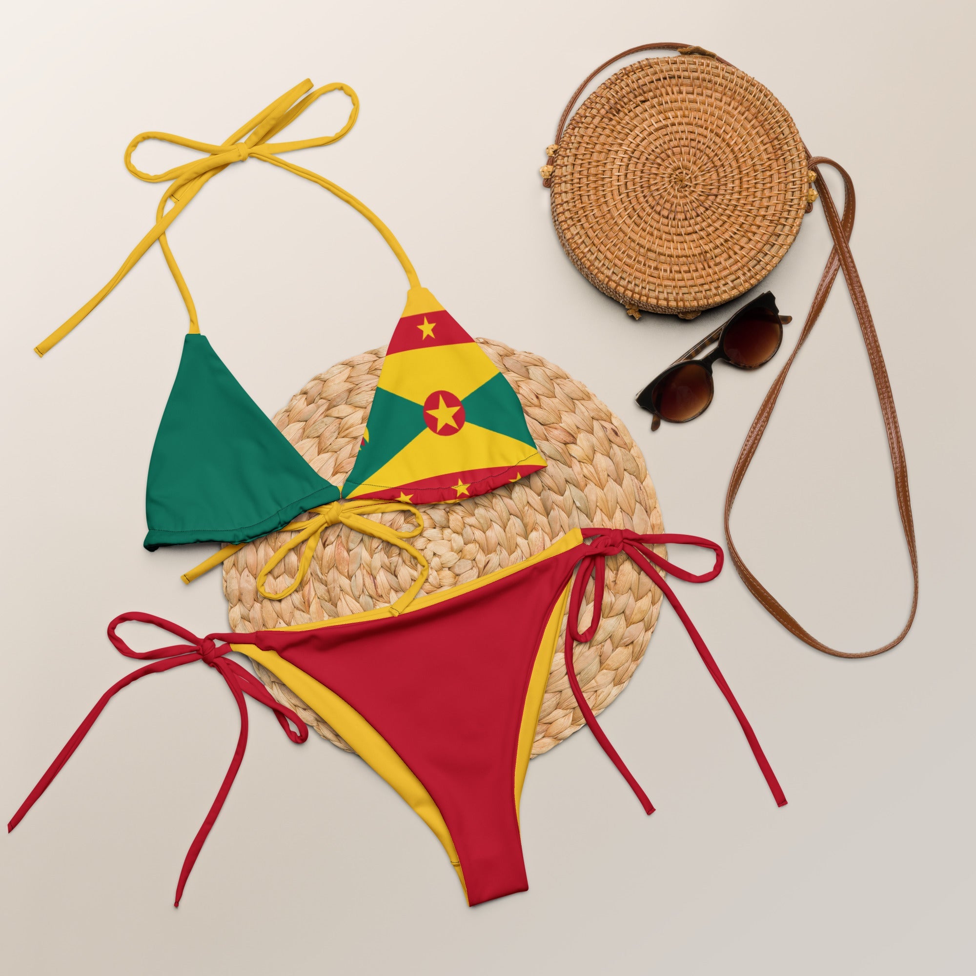 Grenada Flag String Bikini