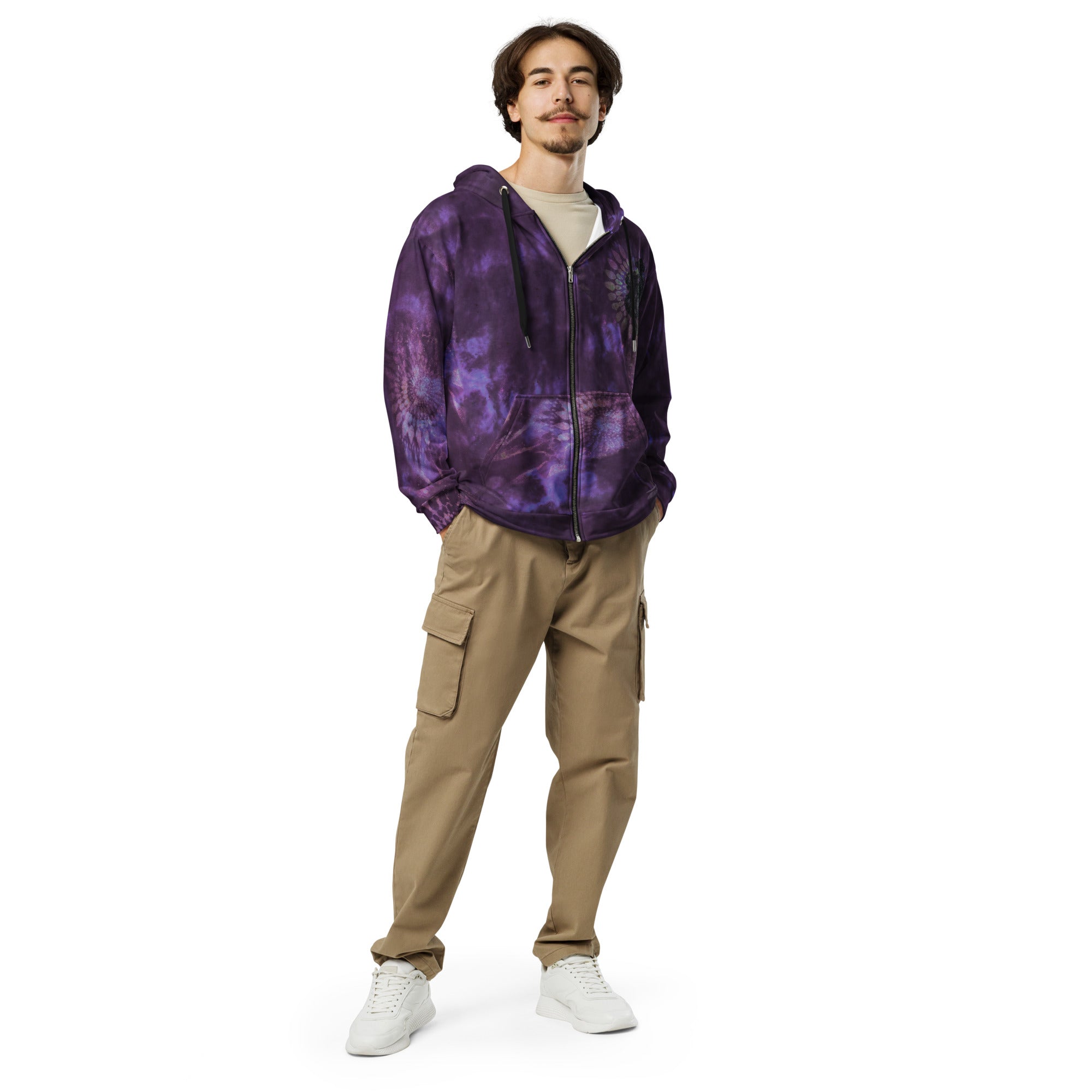 After Hours Plum Unisex Zip Hoodie