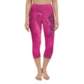 Hot Pink Hazey Breeze High Waist Capri Leggings