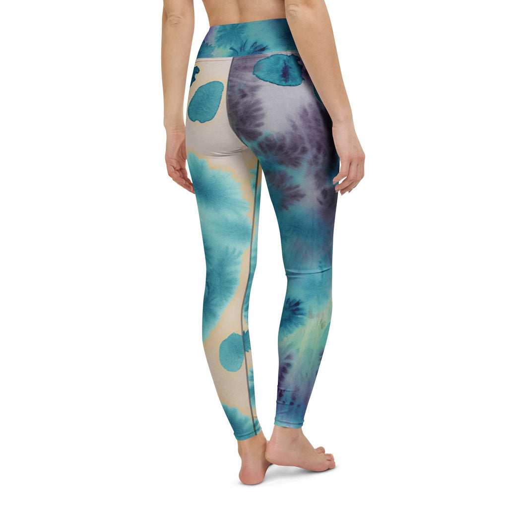 Watercolor Smudge High Waist Leggings