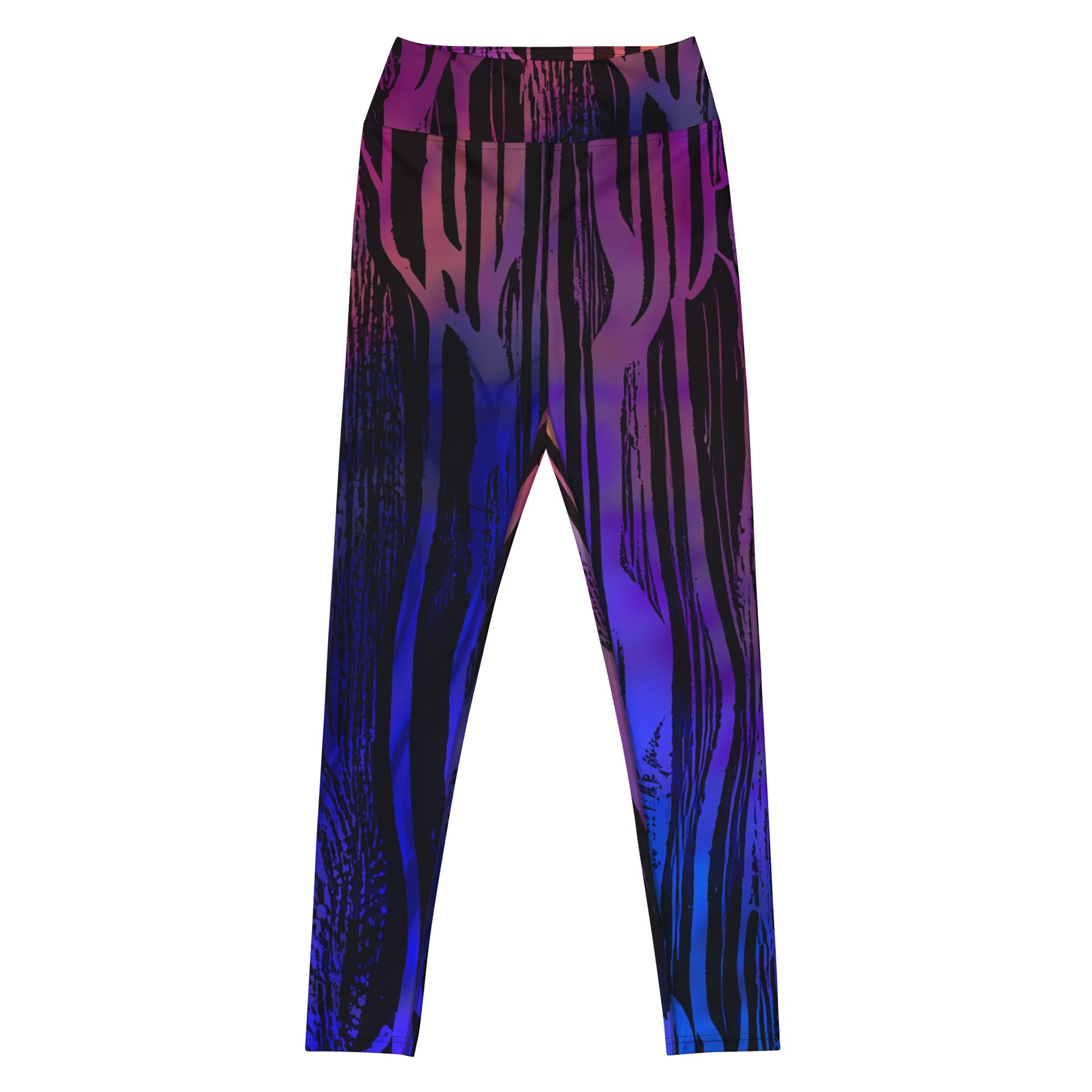 Cyberpunk Woodgrain Sherbert High Waist Leggings