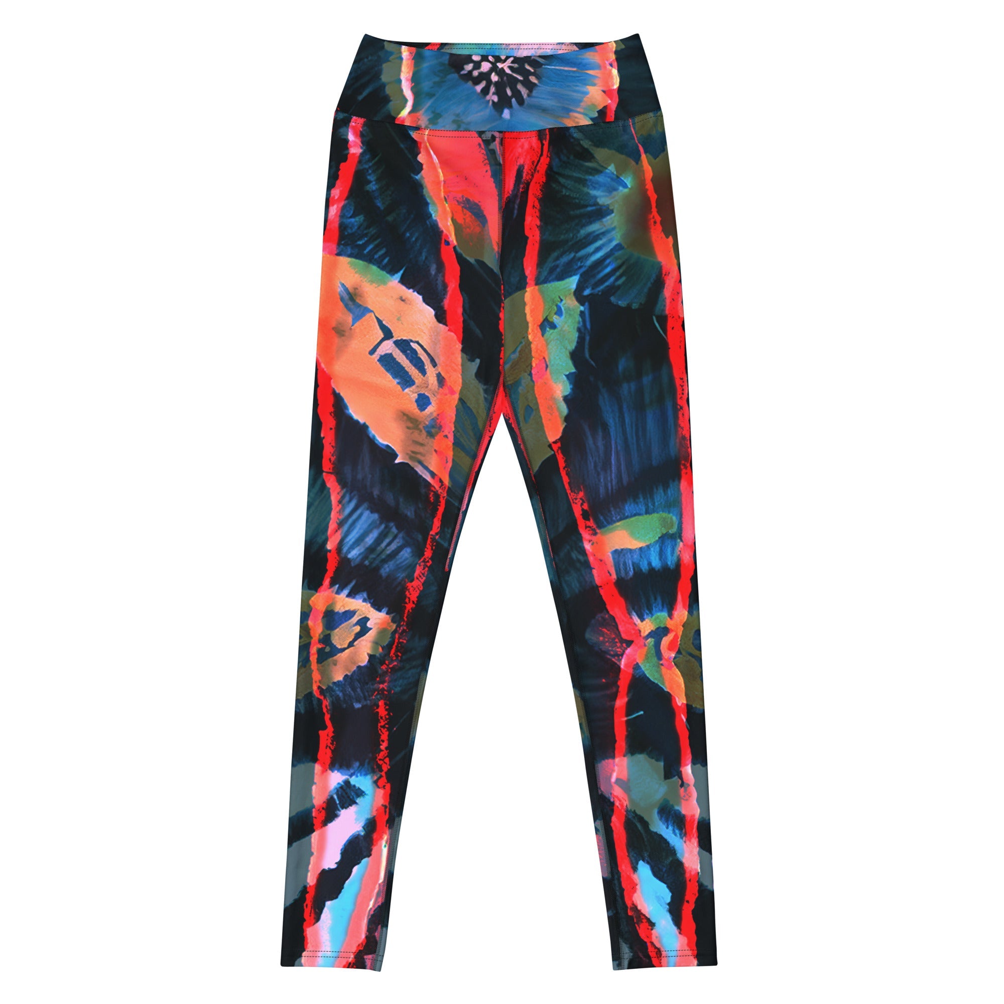 Crimson Contour Petal High Waist Leggings