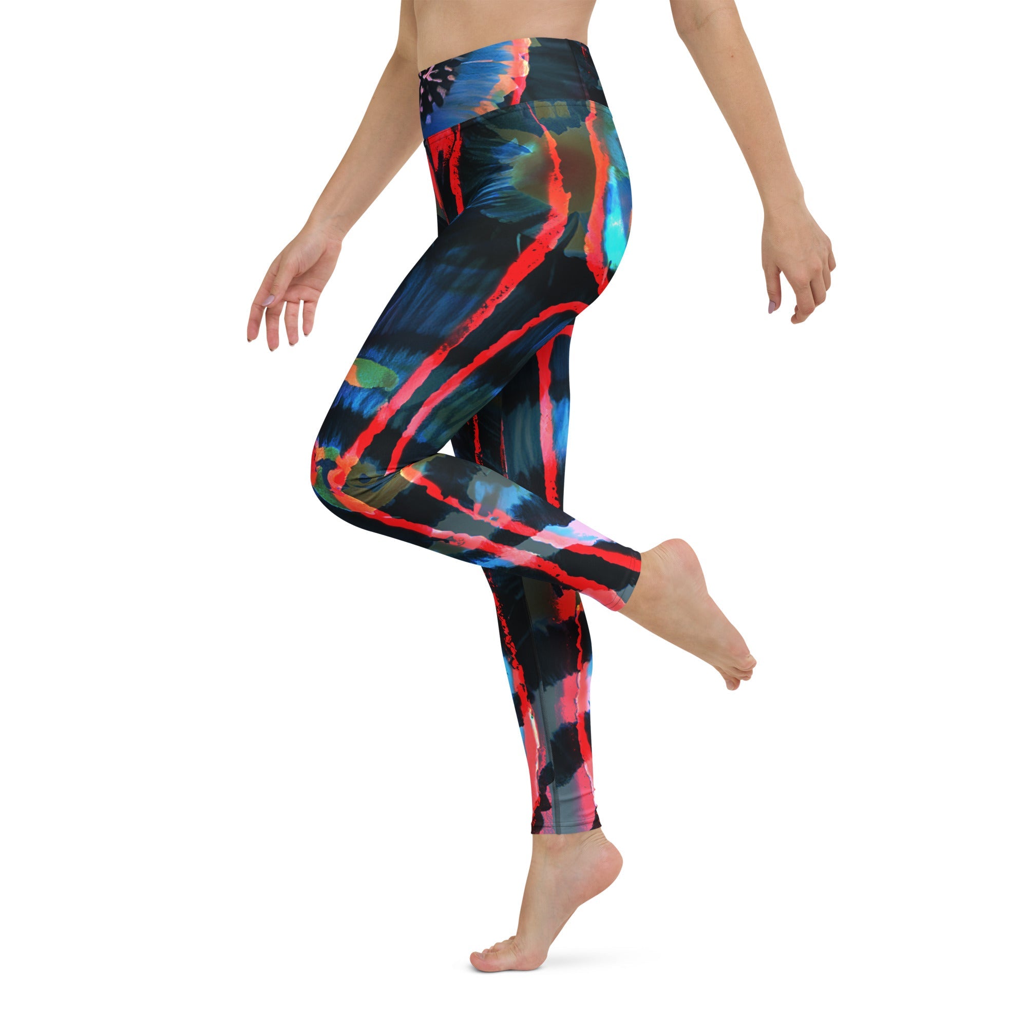 Crimson Contour Petal High Waist Leggings