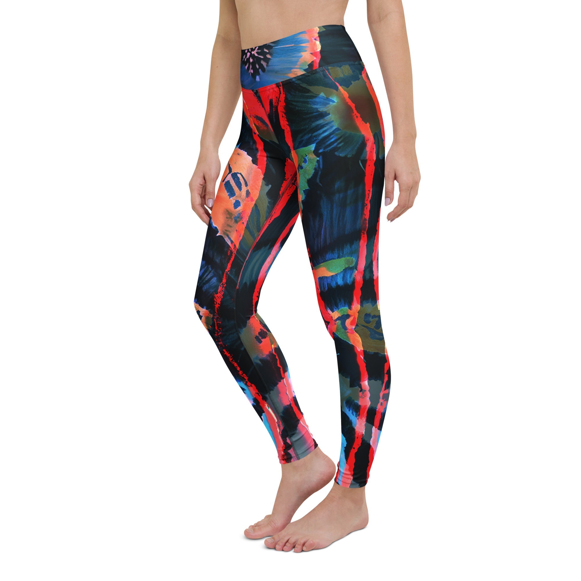 Crimson Contour Petal High Waist Leggings