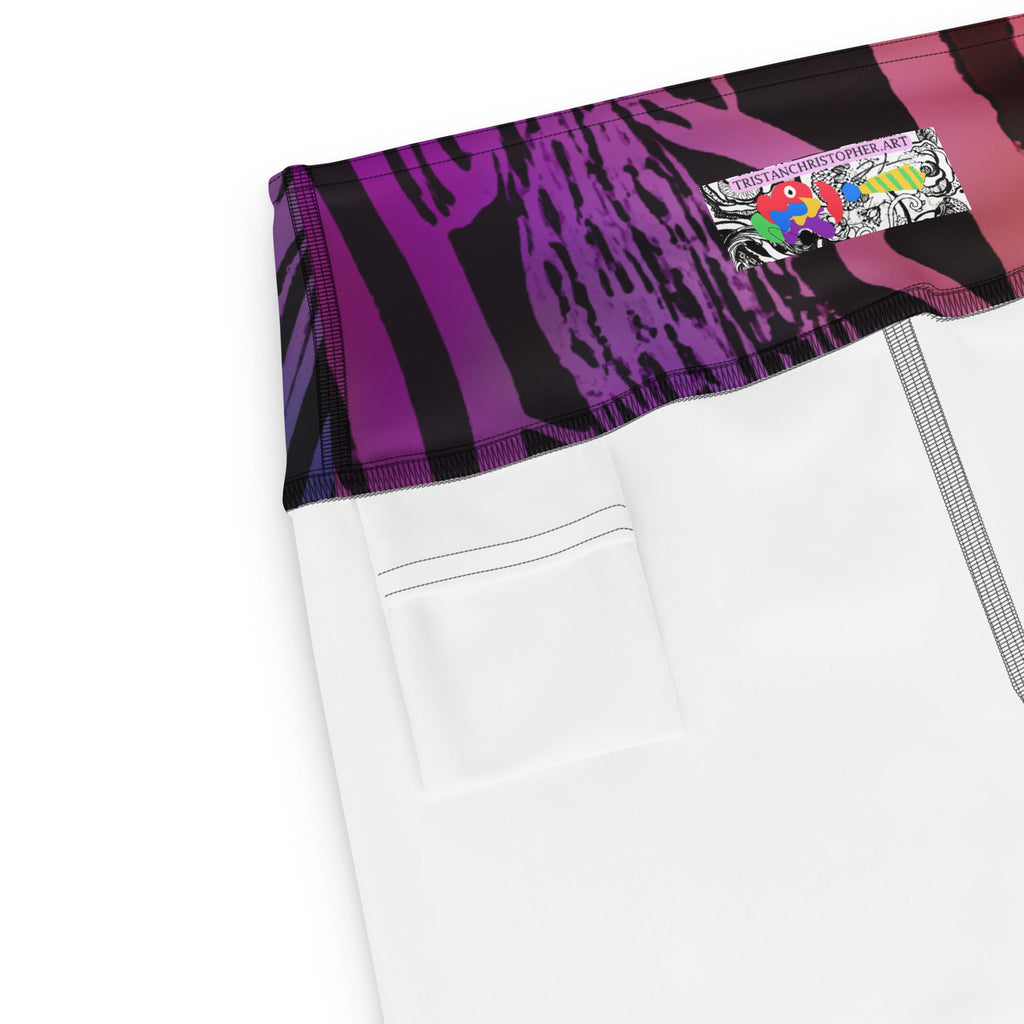 Cyberpunk Woodgrain Sherbert High Waist Leggings