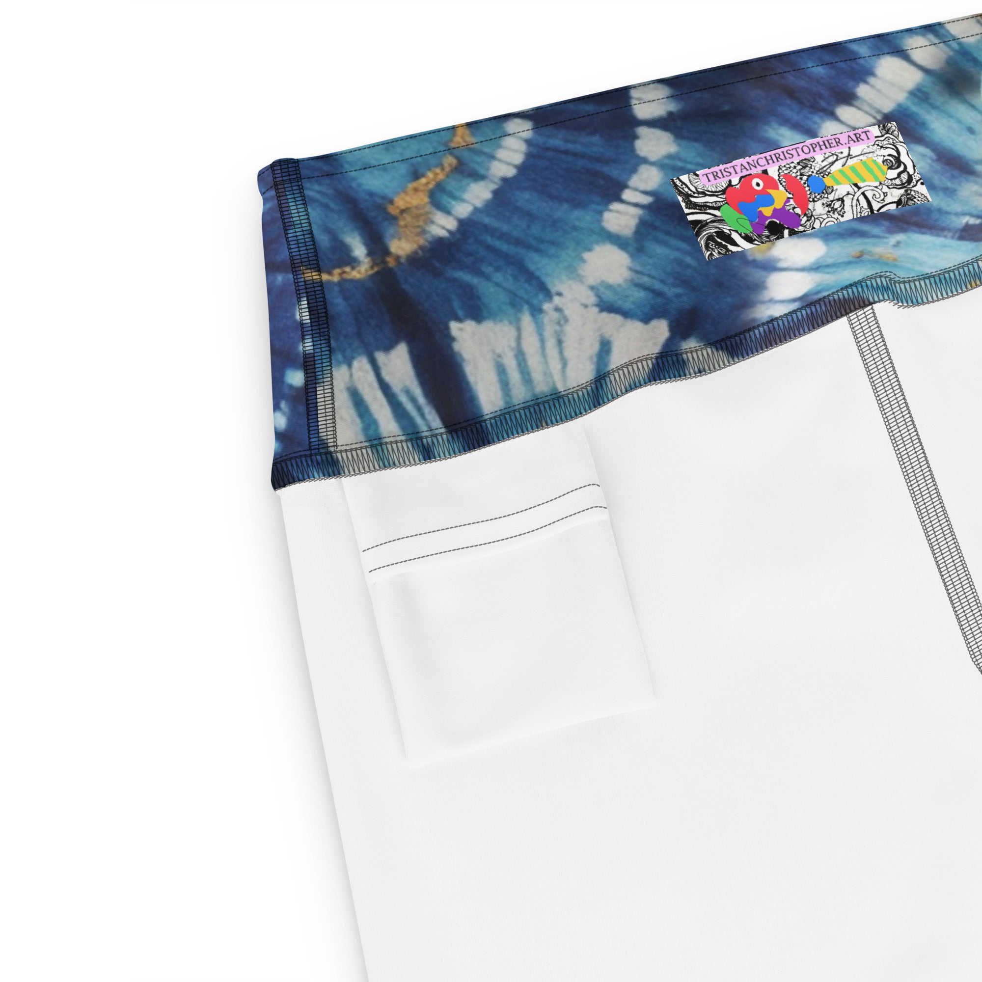 Shibori Mushroom High Waist Leggings