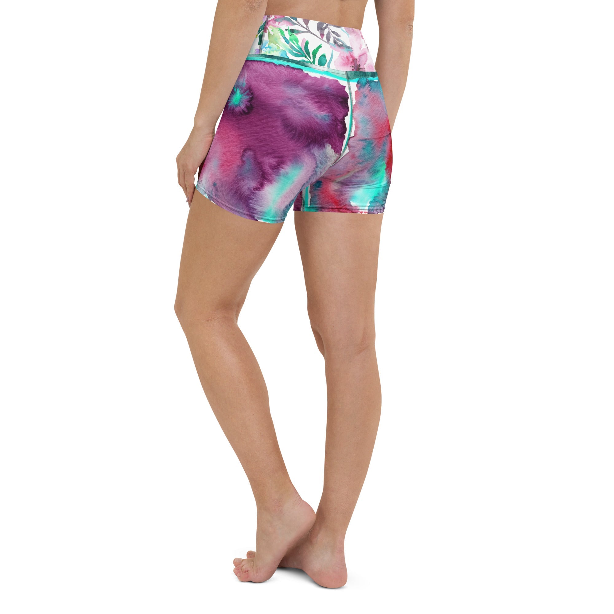 Tha Flow Turq Yoga Shorts