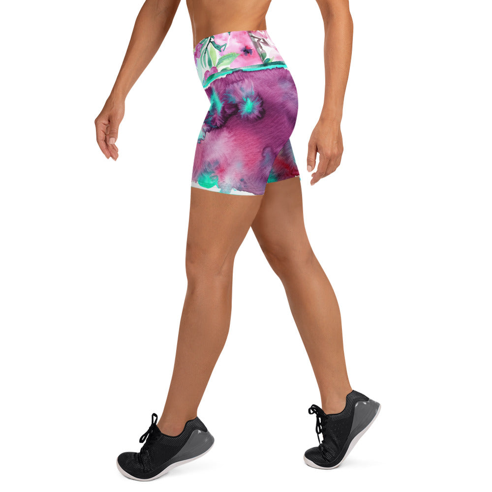 Tha Flow Turq Yoga Shorts