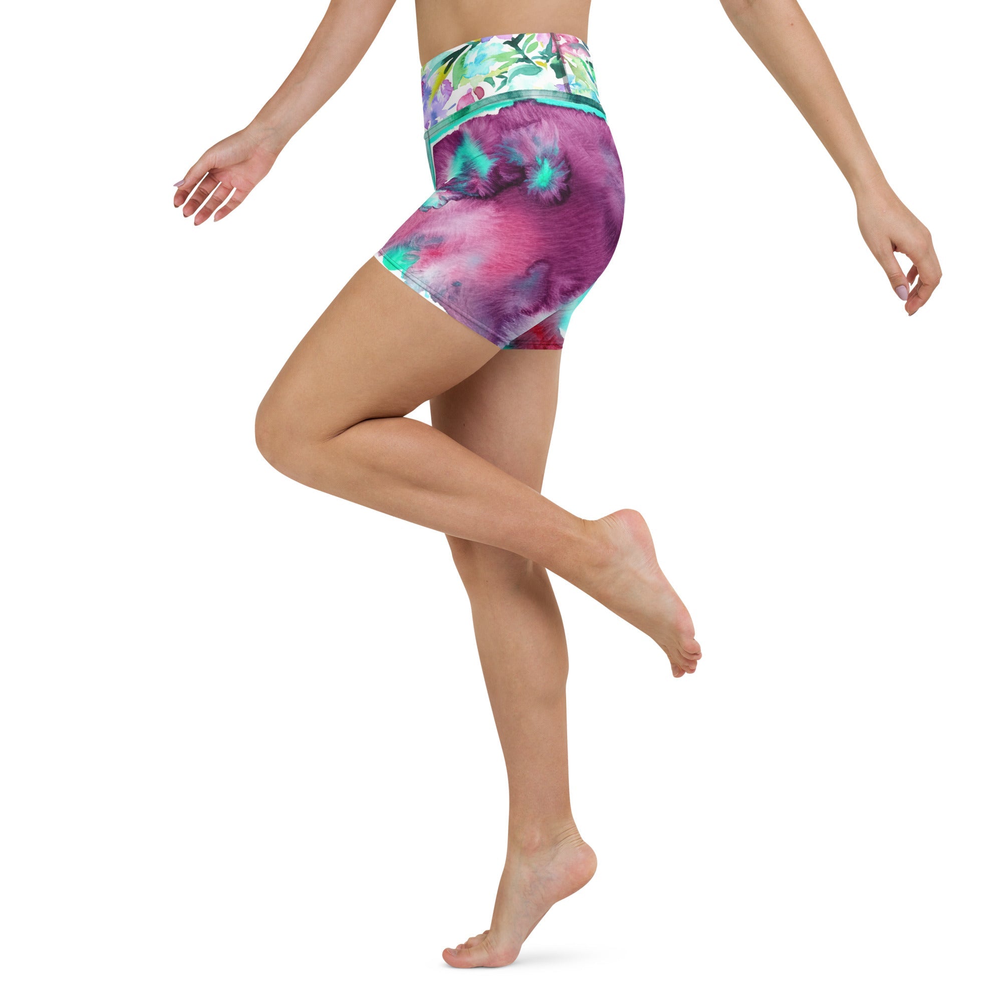 Tha Flow Turq Yoga Shorts