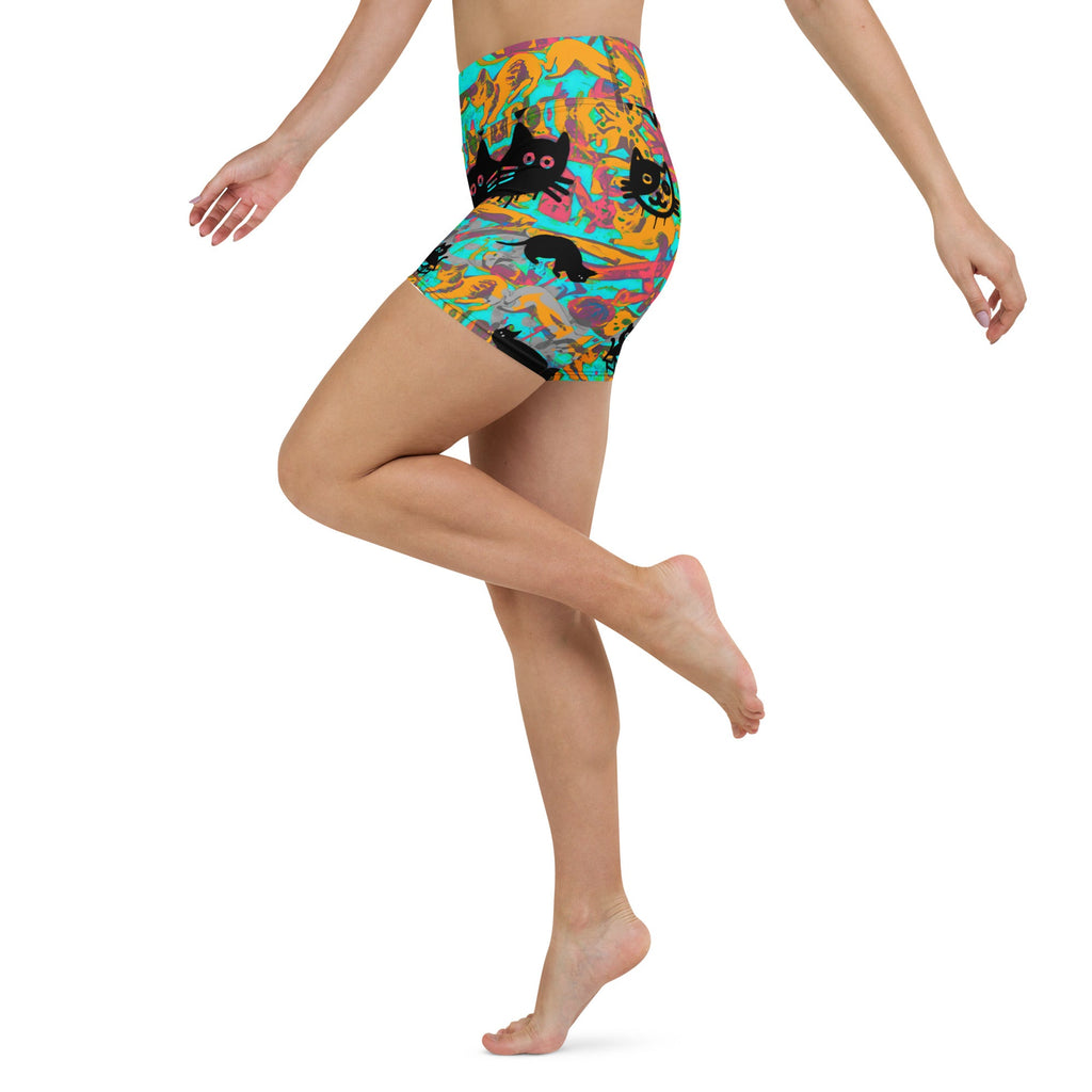 Only if you really LOVE CATS Yoga Shorts