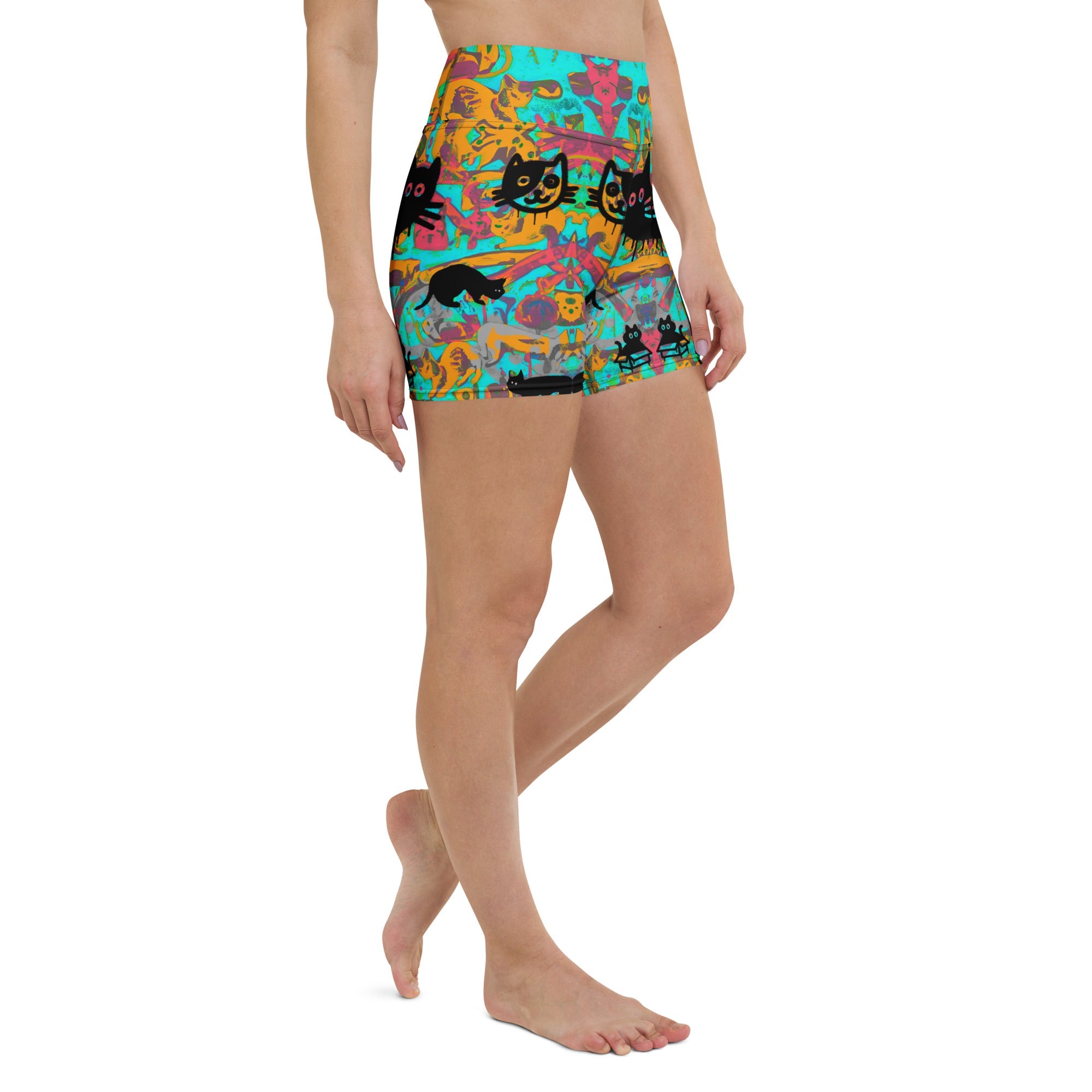 Only if you really LOVE CATS Yoga Shorts