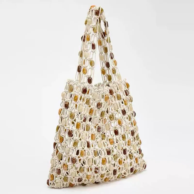 Amber Rain Knitted Shoulder Bag
