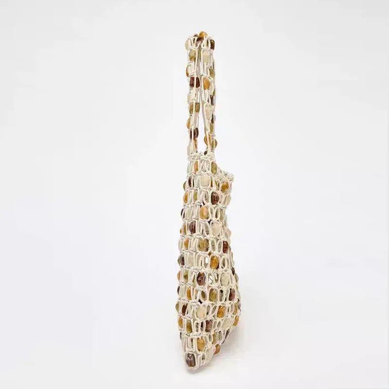 Amber Rain Knitted Shoulder Bag