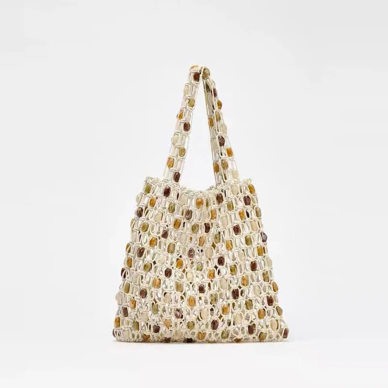 Amber Rain Knitted Shoulder Bag