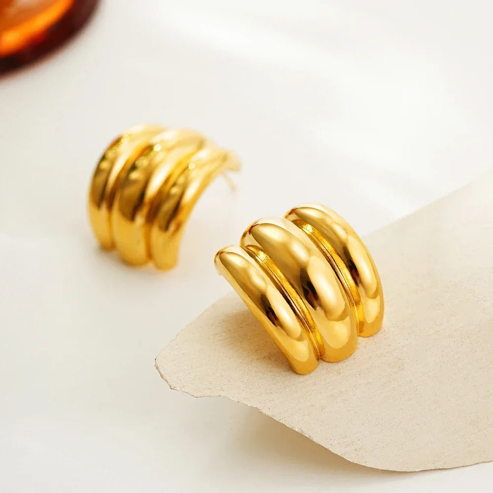 Arch Hoops Earrings