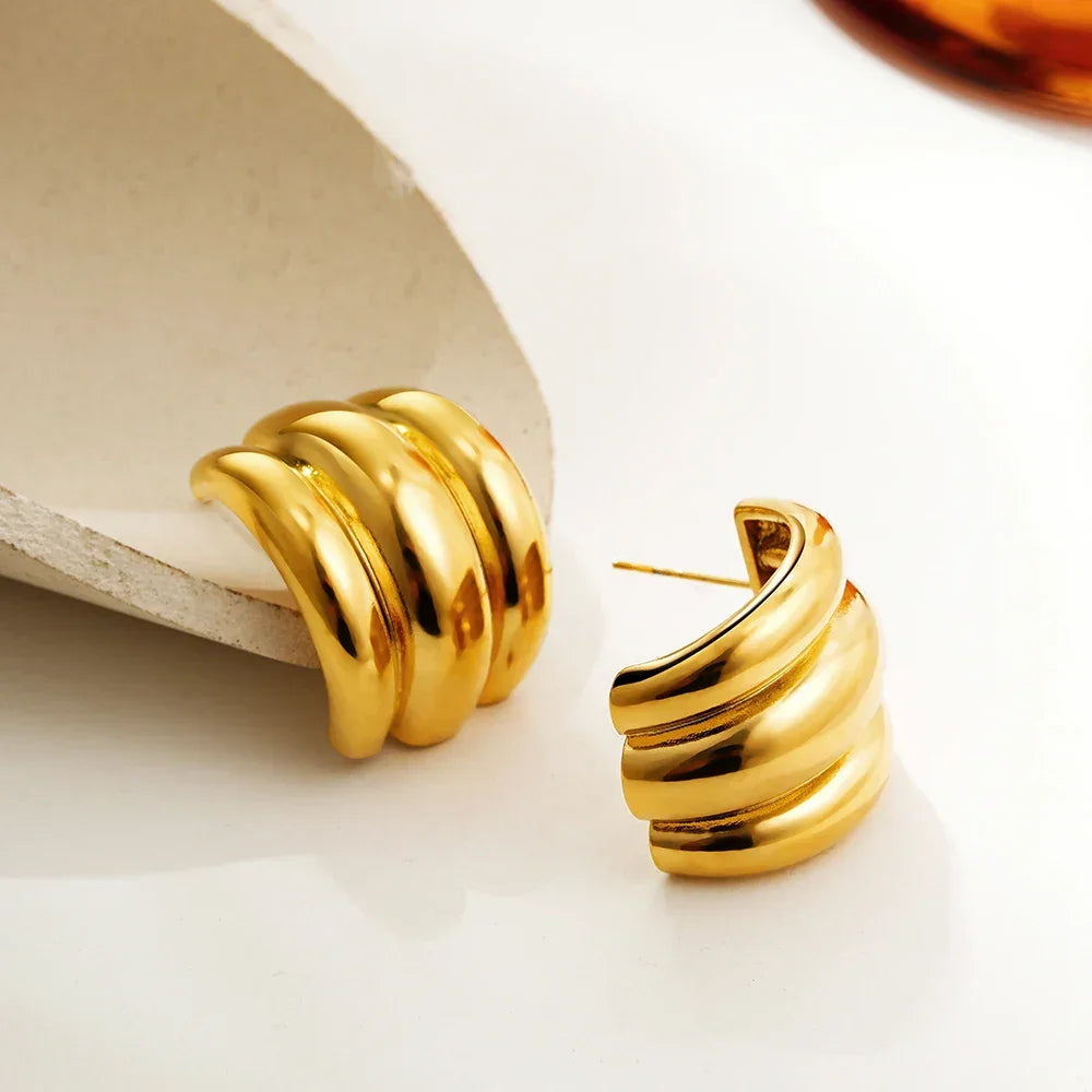 Arch Hoops Earrings