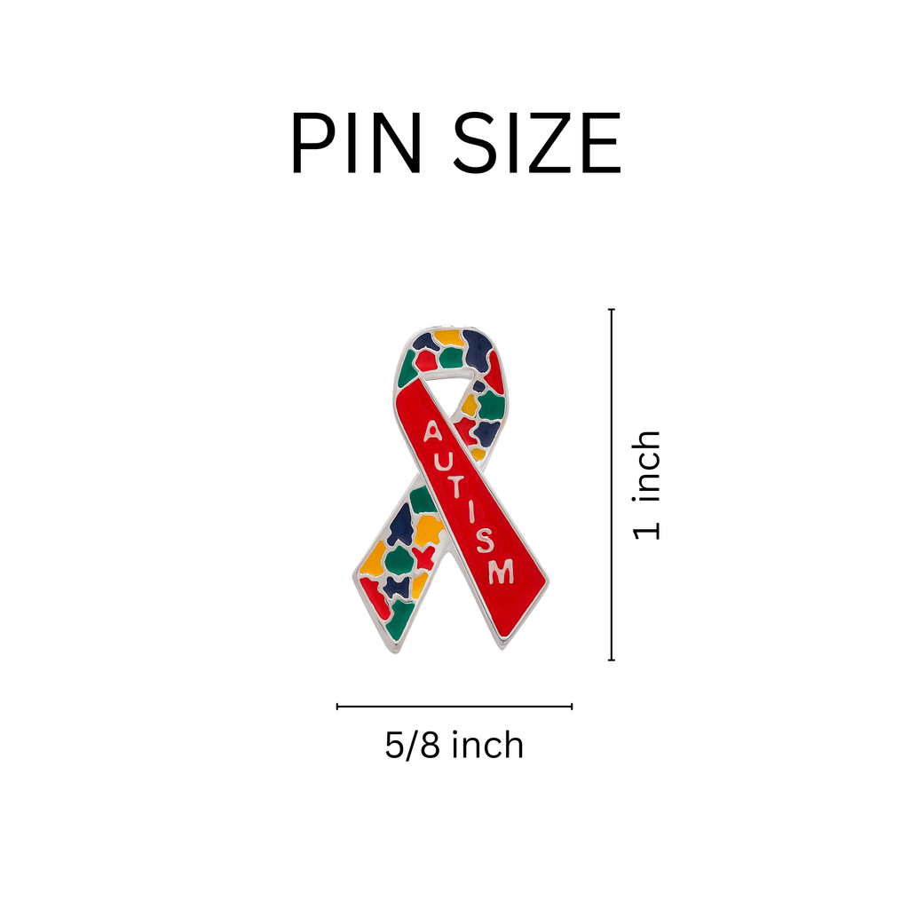 Autism Awareness Ribbon Pins