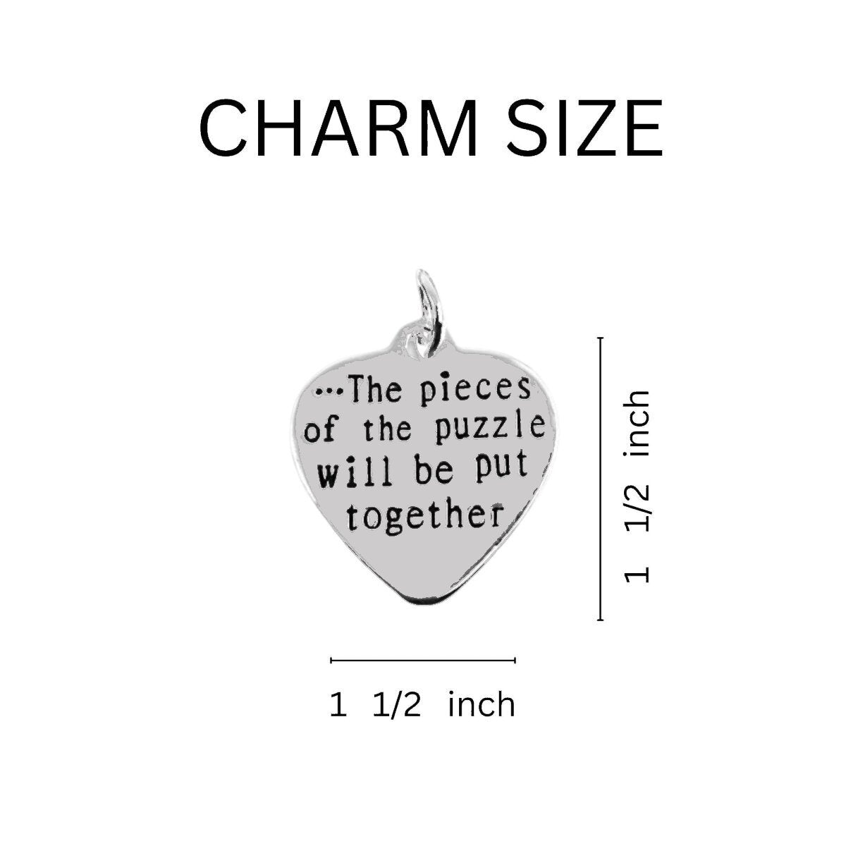 Autism Pieces of The Puzzle Rope Style Ribbon Bracelets