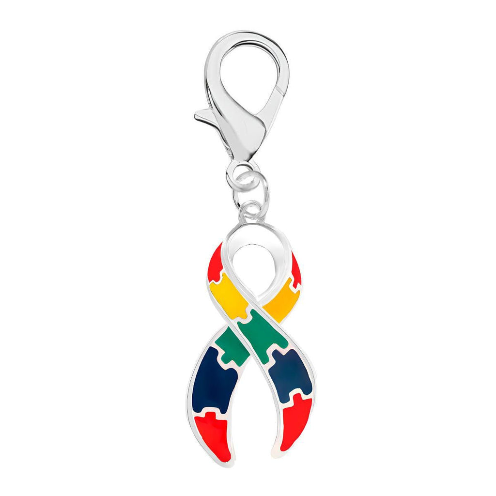 Autism Ribbon Hanging Charms