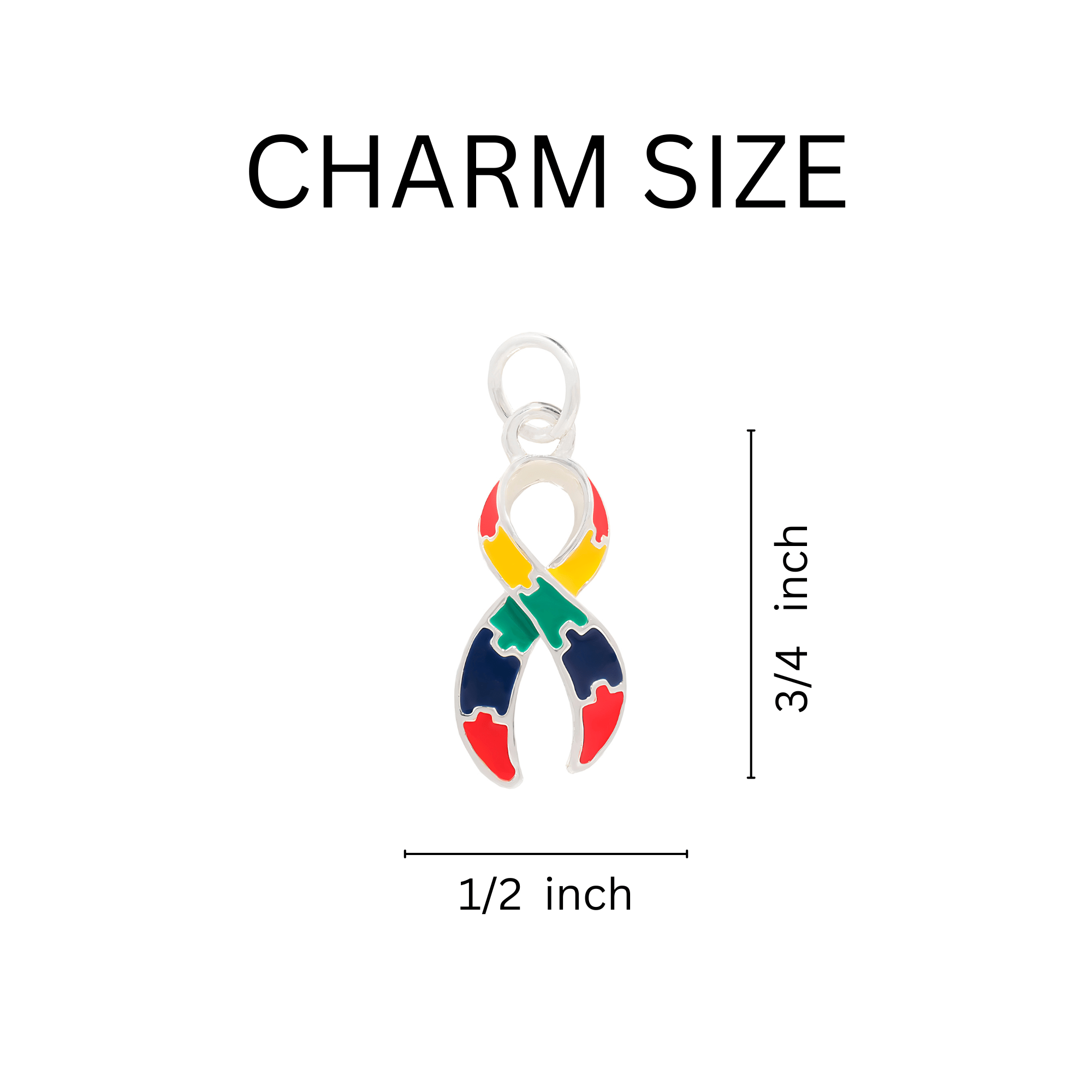 Autism Ribbon Hanging Charms