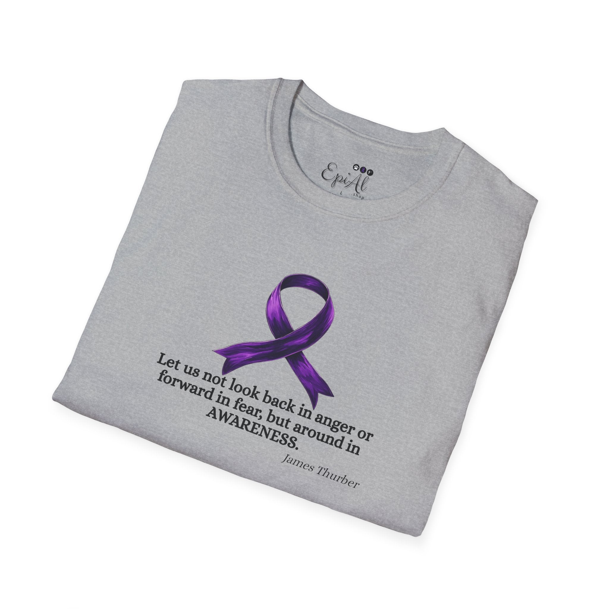 Epilepsy Awareness Ribbon T-Shirt for Unisex Wear