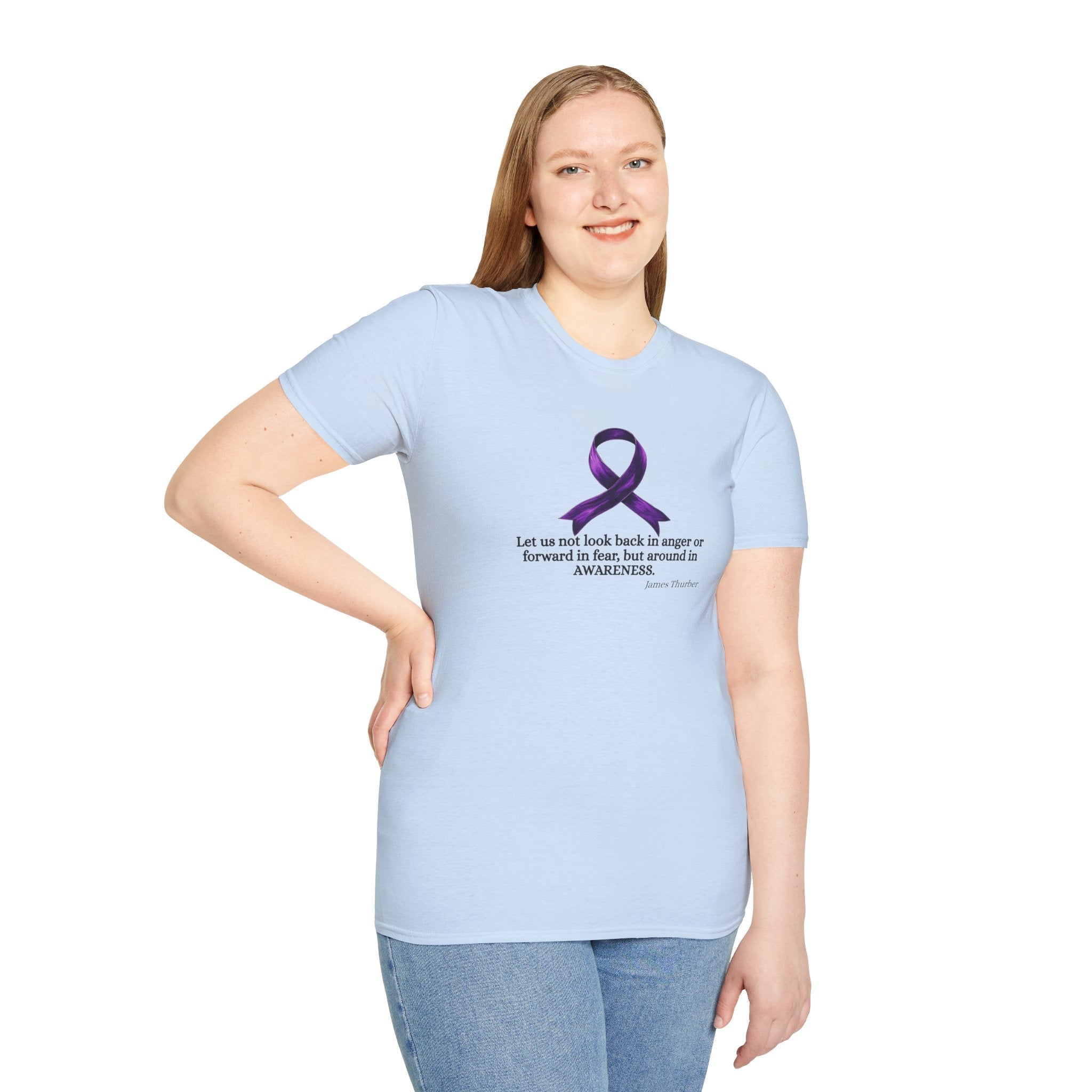 Epilepsy Awareness Ribbon T-Shirt for Unisex Wear