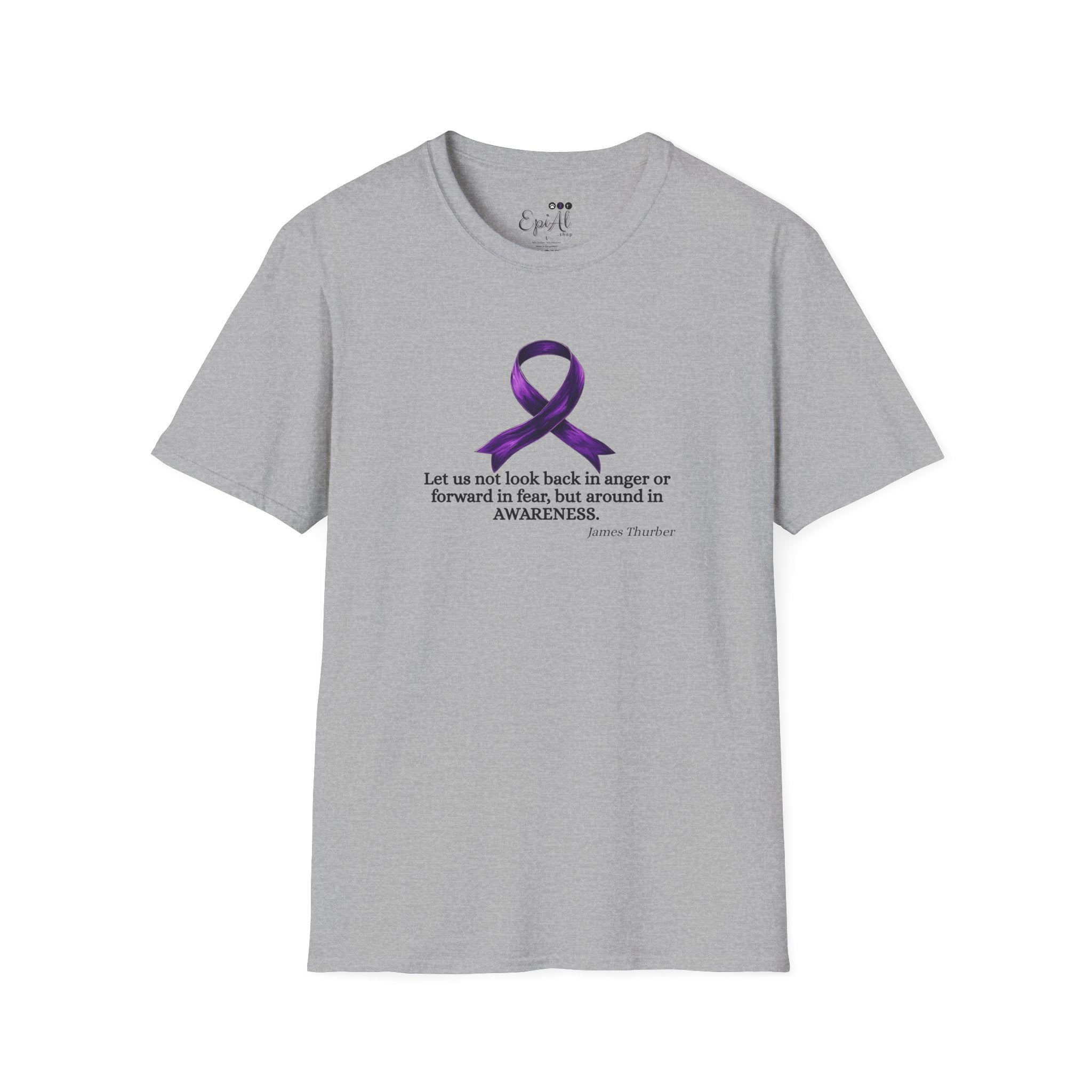 Epilepsy Awareness Ribbon T-Shirt for Unisex Wear