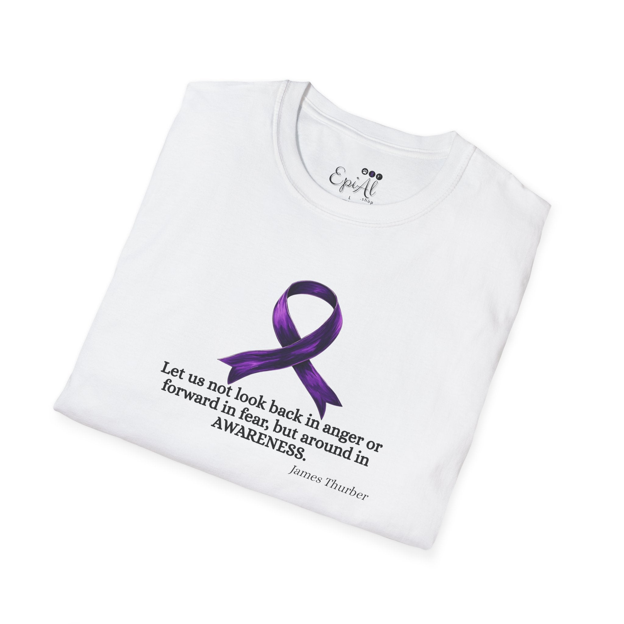 Epilepsy Awareness Ribbon T-Shirt for Unisex Wear