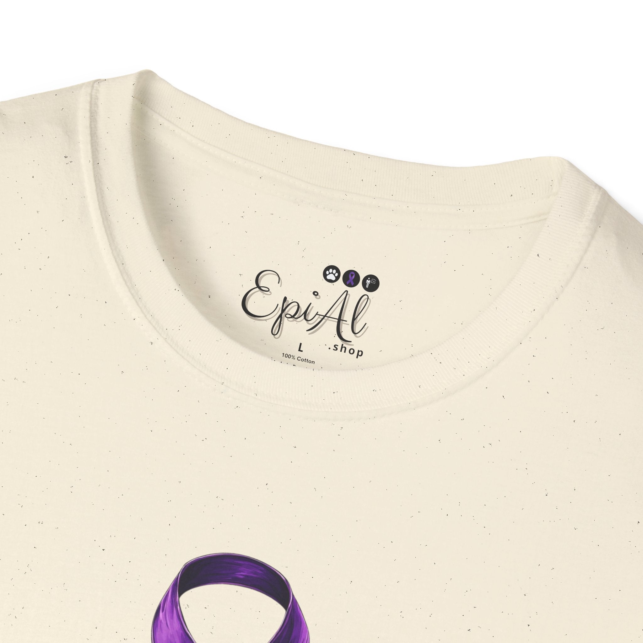 Epilepsy Awareness Ribbon T-Shirt for Unisex Wear