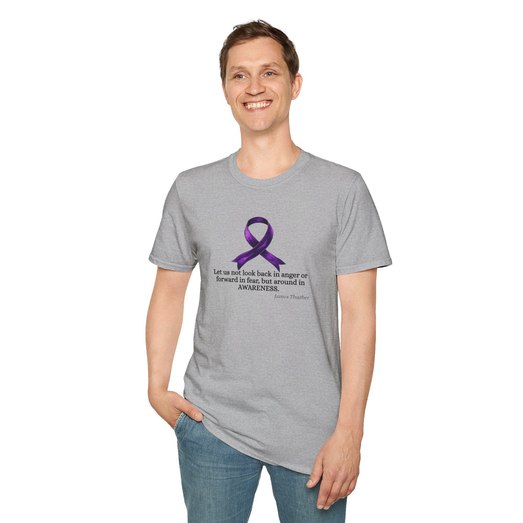 Epilepsy Awareness Ribbon T-Shirt for Unisex Wear