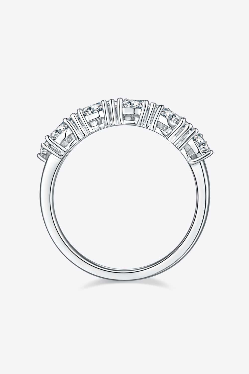 1 Carat Sparkala™ Platinum Over Pure Sterling Silver Half-Eternity Ring