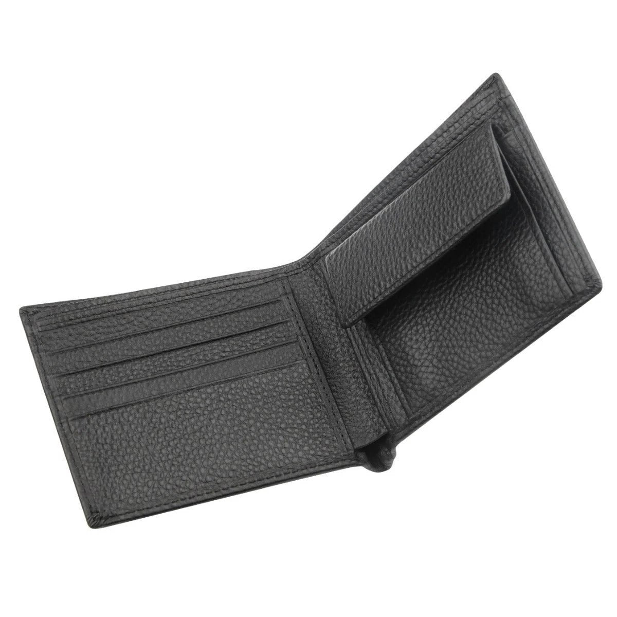 Men's Anti-Scanning RFID High-Capacity Credit Card Holder Made From First-Layer Cowhide Leather