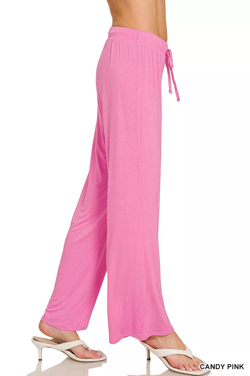 Zenana Oversized V-Neck Top & Pants Set