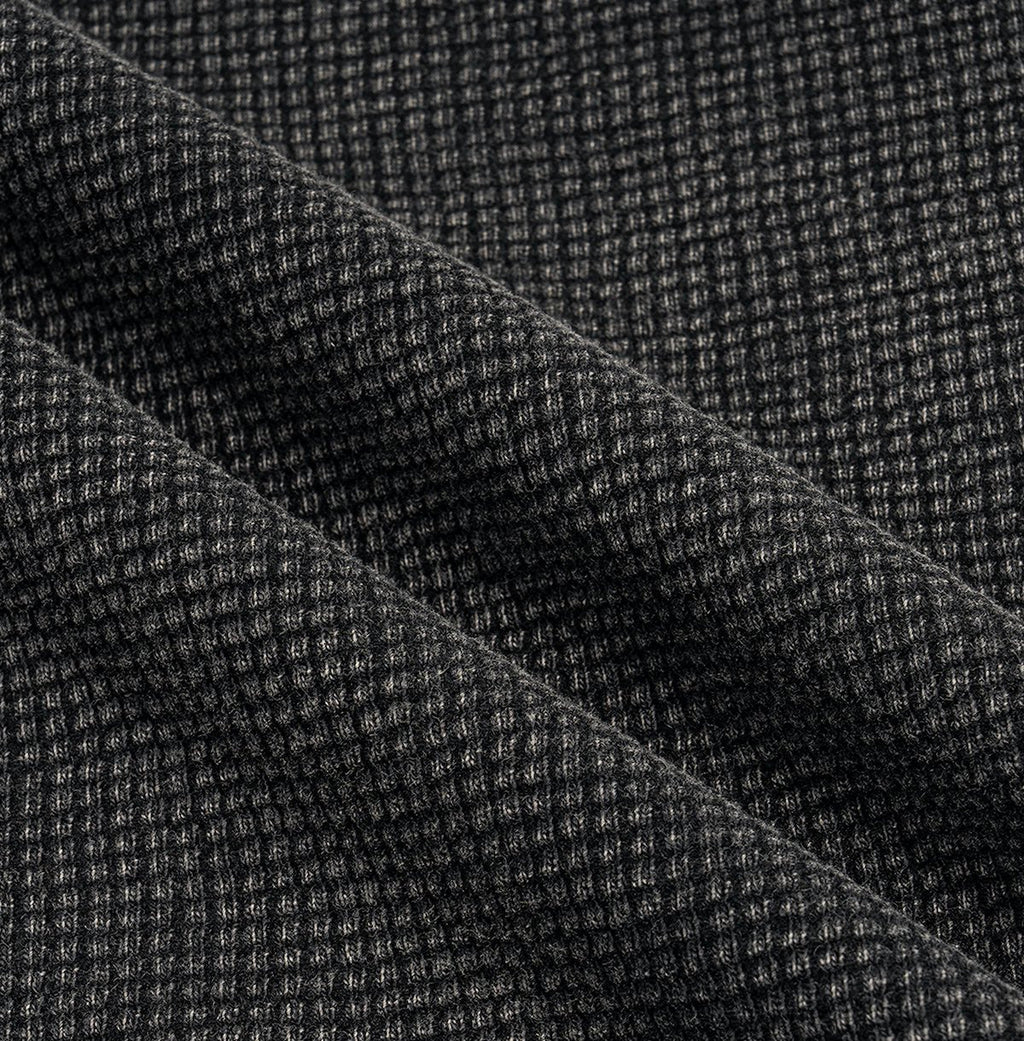 Leader Heavyweight Waffle-Texture Washed Cropped Boxy T-Shirt