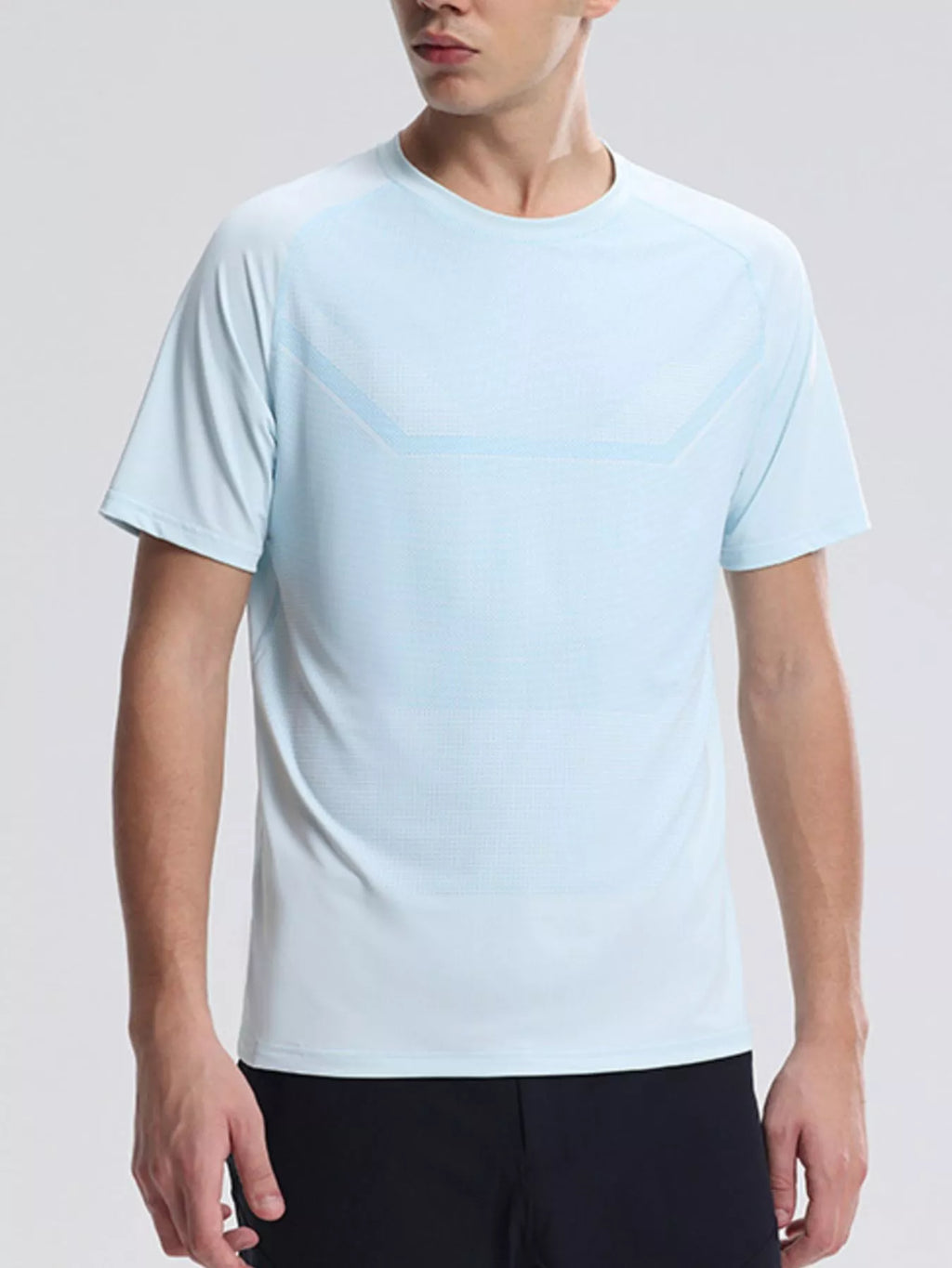 Men's Plus Size Round Neck Athletic T-Shirt