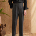 Men's Commuting Italian Style Business Wrinkle Resistant Casual Pants