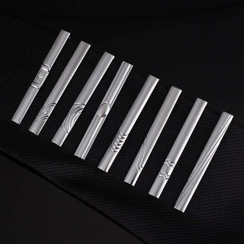 Men's Business Silver Simple Fashion Short Tie Clip